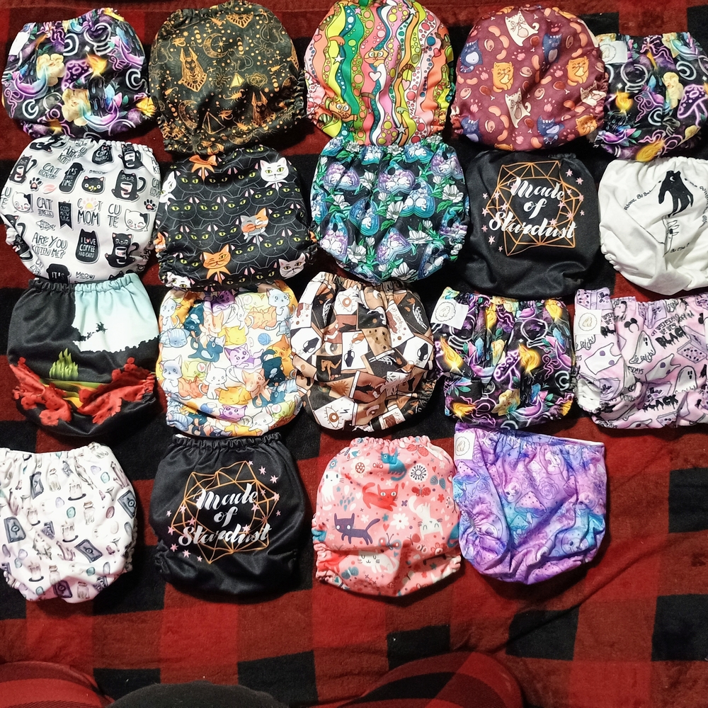 Witchy Mama Koala Cloth Diapers Witchcraft Spooky Halloween OS Pocket Cloth Diap